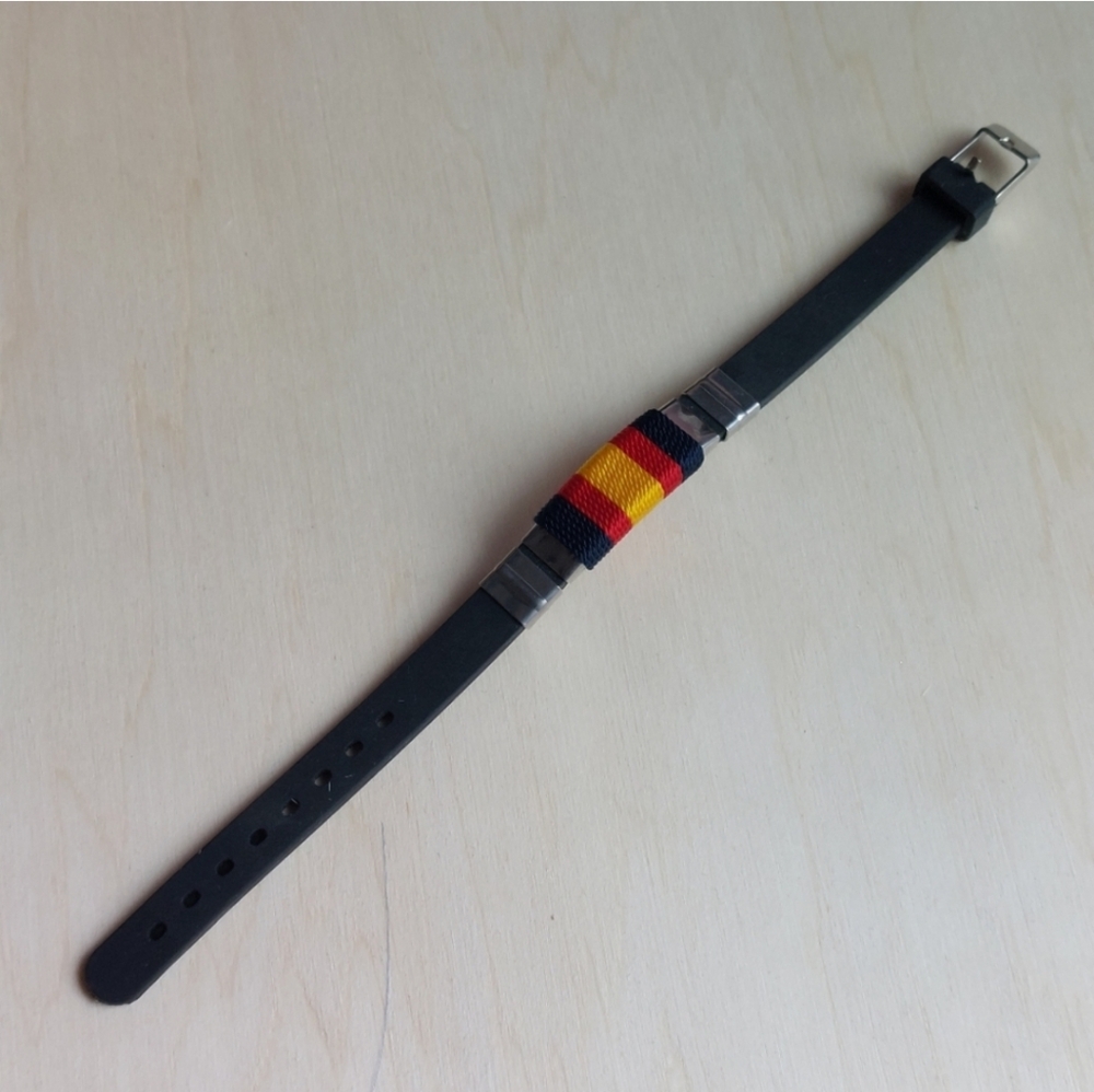 Navy Red Yellow Combat Action Bracelet